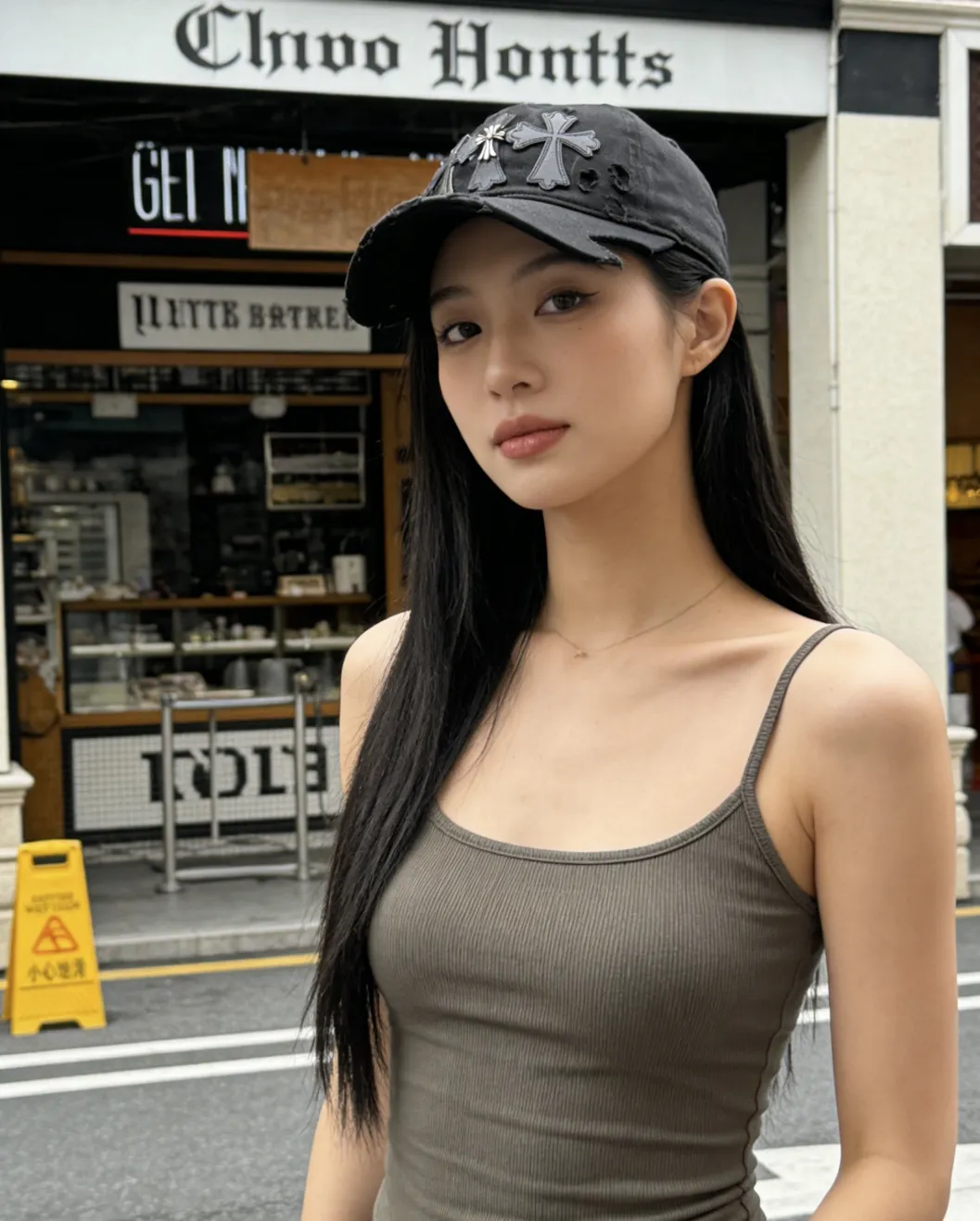 Crow heart distressed spring and summer baseball cap